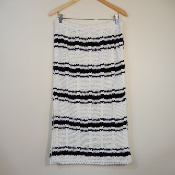 Free People FP BEACH Donni Sweater SET Size M Midi Skirt Tank Top Crochet NEW - Picture 6 of 12